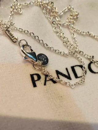 Gargantilla Pandora Corazón Rojo Plata