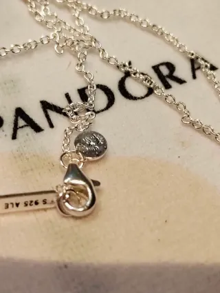 Gargantilla Pandora Corazón Rojo Plata