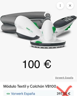 Módulo Limpia Colchón VB100 Vorwerk