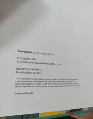 El ladrón de tiempo álbum ilustrado