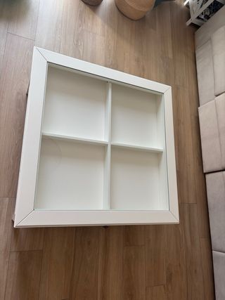 Mesa centro Liatorp cristal y madera