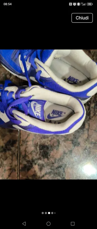 Scarpe Nike Air Max 90 viola/Bianche Tg 37.5