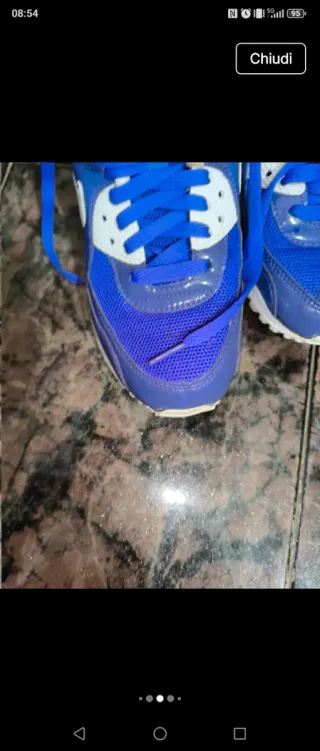 Scarpe Nike Air Max 90 viola/Bianche Tg 37.5