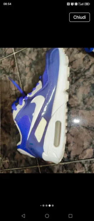 Scarpe Nike Air Max 90 viola/Bianche Tg 37.5