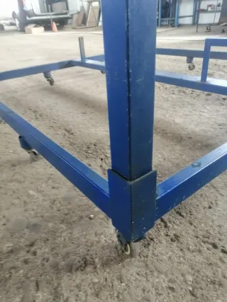 Mesa metálica taller 180x180x100