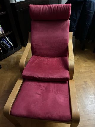 Sillón Hamaca Tela y Madera