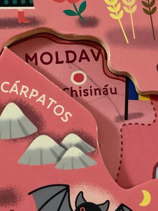 Puzzle de madera Europa piezas