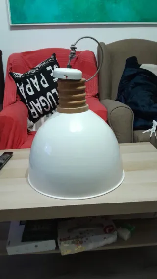 Lámpara Ikea Diseño Madera y Metal
