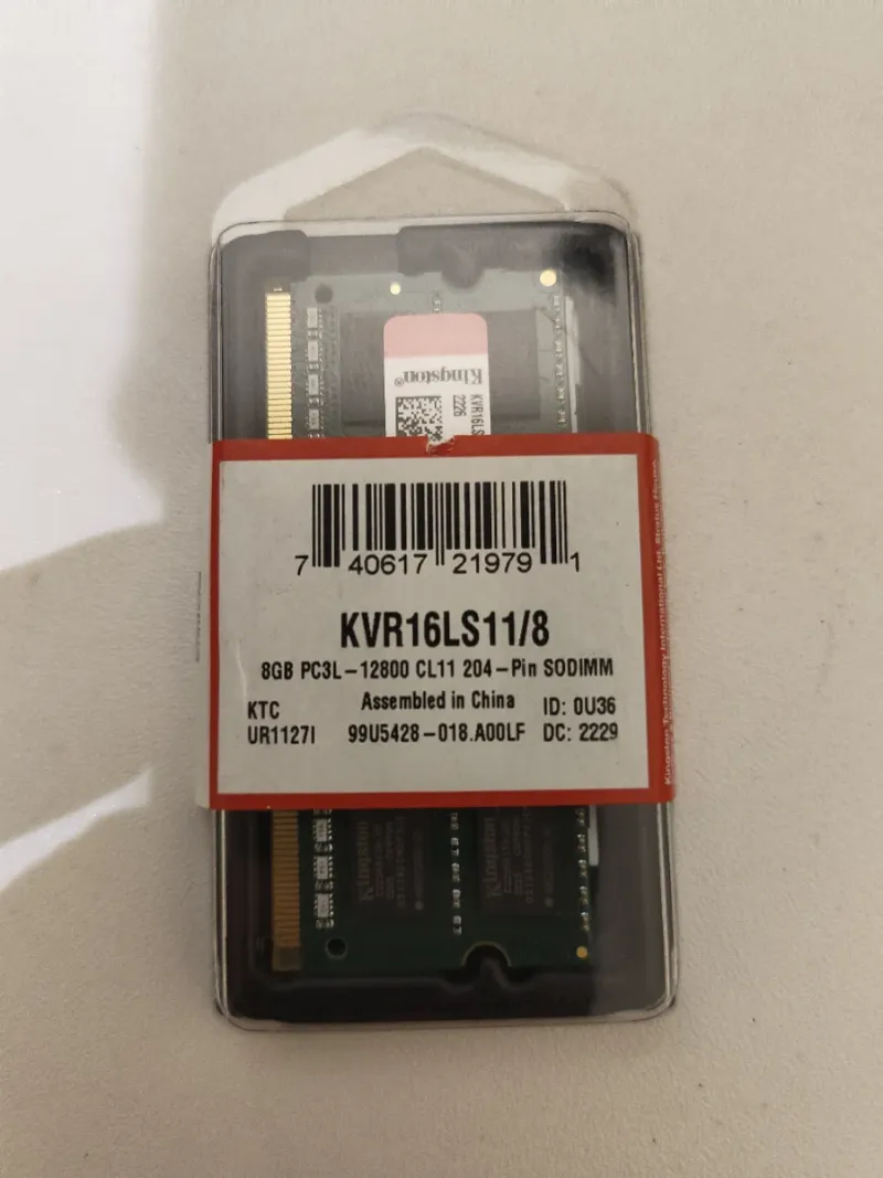 Memoria RAM Kingston 8GB DDR3L KVR16LS11/8