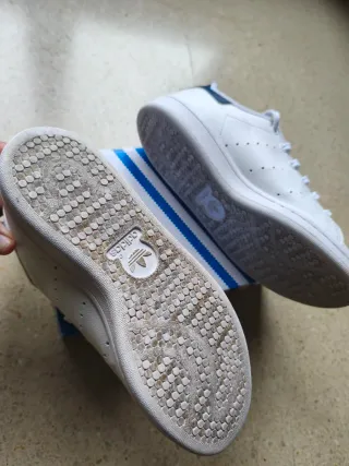 Zapatillas Adidas Stan Smith J Blancas tall 37-1/3