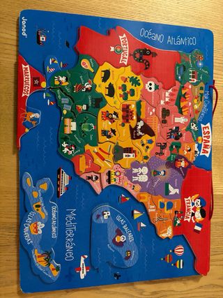 Puzzle madera Janod España Portugal Marruecos