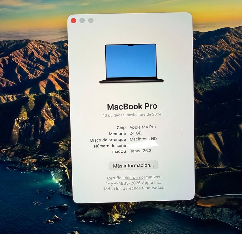 MacBook Pro 16 M4 Pro 24GB 1TB SSD 2024 afbeelding 2