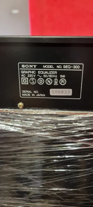 Ecualizador Gráfico Sony SEQ-300 7 Bandas