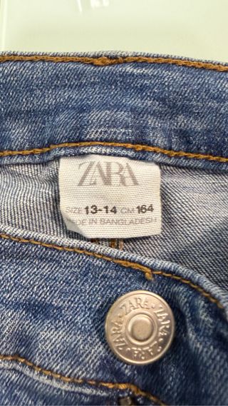 pantalón vaquero zara t.13-14