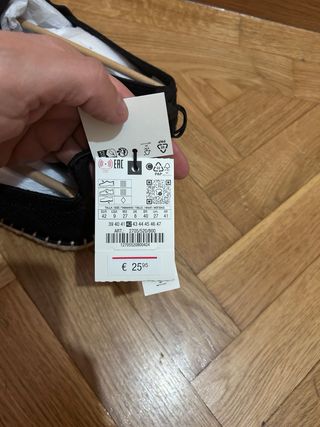Alpargatas Zara Tejido Punto Talla 42