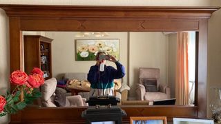 Espejo de salón madera