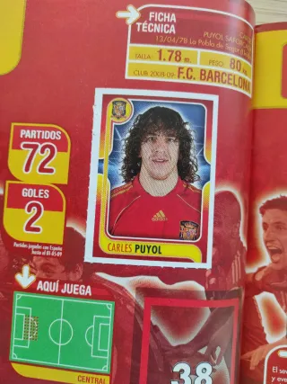 Álbum Panini Selección Española 2009 a por ellos