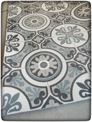 Tappeto vinile cementine Farmhouse piastrelle