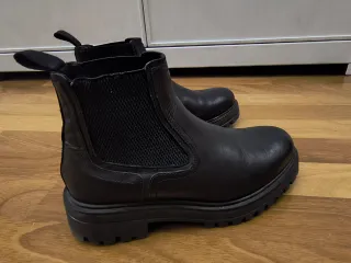 Scarpe stivaletto Beatles Chelesea pelle nero 41