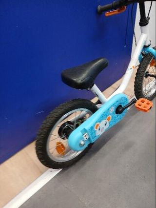 Bicicleta niños 14 pulgadas Btwin 100 Artic blanco 3-4,5