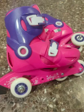 Patines Oxelo Play 3 Talla 32-34 Rosa/Morado
