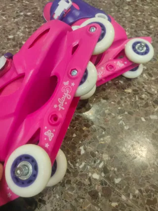 Patines Oxelo Play 3 Talla 32-34 Rosa/Morado