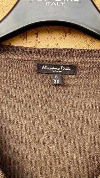 Maglione Massimo Dutti Argyle Marrone Beige