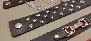 Bracciali similpelle punk rock gothic