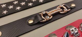 Bracciali similpelle punk rock gothic