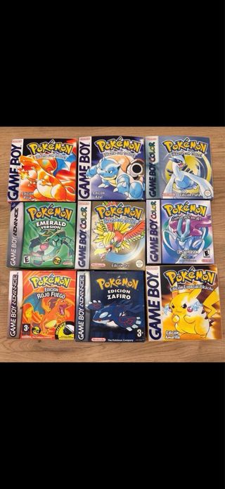 Scatole di videogiochi Pokémon per Game Boy