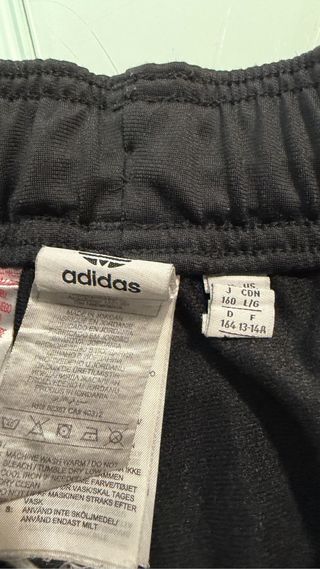 pantalón chandal t.13-14 adidas negro