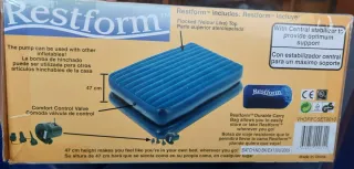 CAMA RESTFORM +TODOS LOS ACCESORIOS+BOMBA HINCHADO