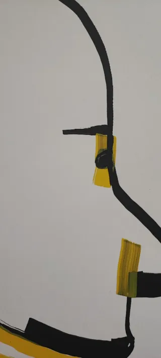 Original cartel de Isidro Ferrer pintado a mano.