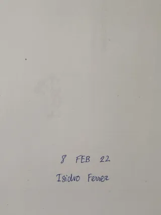 Original cartel de Isidro Ferrer pintado a mano.