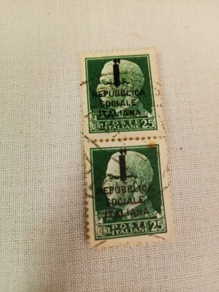 2 Francobolli Repubblica Sociale Italiana