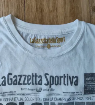 T-shirt Inter Triplete La Gazzetta dello Sport M