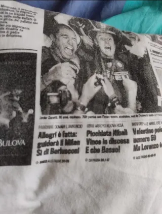T-shirt Inter Triplete La Gazzetta dello Sport M
