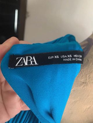Vestido fiesta Zara invitada azul XS