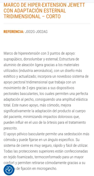 Corsé Ortopédico Orliman Articulado