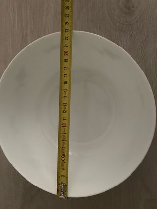 Plato Arcopal grande con flores y fuente Harmonía