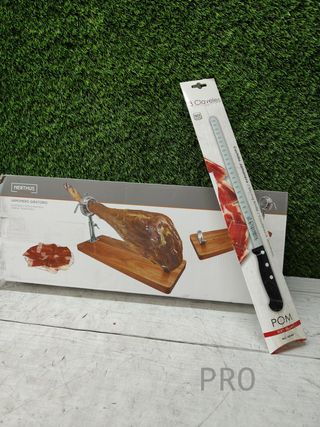 Pack de jamonero giratorio más cuchillo