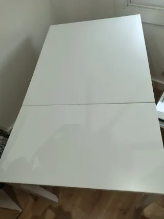 Mesa extensible EKEDALEN Ikea blanca