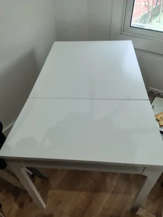 Mesa extensible EKEDALEN Ikea blanca