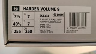 Adidas Harden Vol. 9 Talla 40 2/3 Nuevas