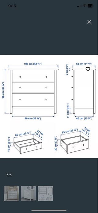 Cómoda Ikea Blanca Madera