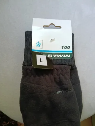 Guantes B'TWIN negros talla L Nuevos sin estrenar.