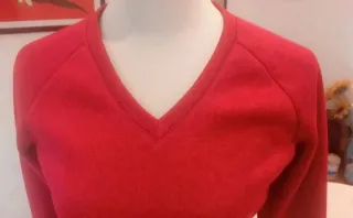 Felpa tecnica Quechua rossa taglia XS/S