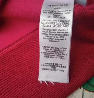 Felpa tecnica Quechua rossa taglia XS/S