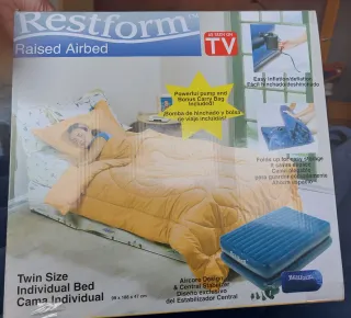 CAMA RESTFORM +TODOS LOS ACCESORIOS+BOMBA HINCHADO