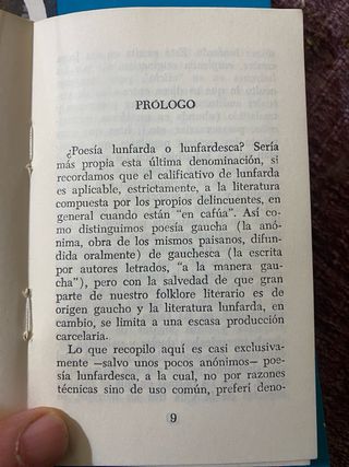 Dicc. Etimológico del LUNFARDO y breviario poesía